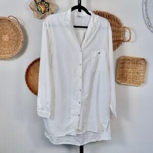 RH‎ Restoration Hardwear Heathered Cotton Cashmere Nightshirt Size Small